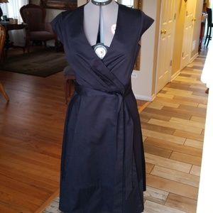 KATE SPADE COTTON WRAP COCKTAIL DRESS SIZE 8
